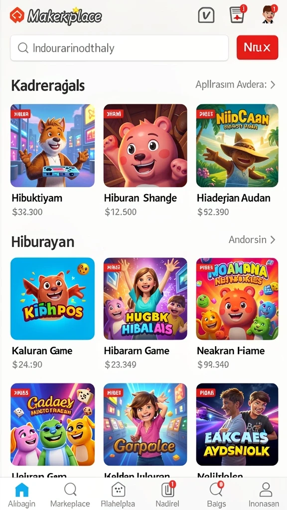 567tv - Antarmuka pengguna yang sederhana dan menarik.