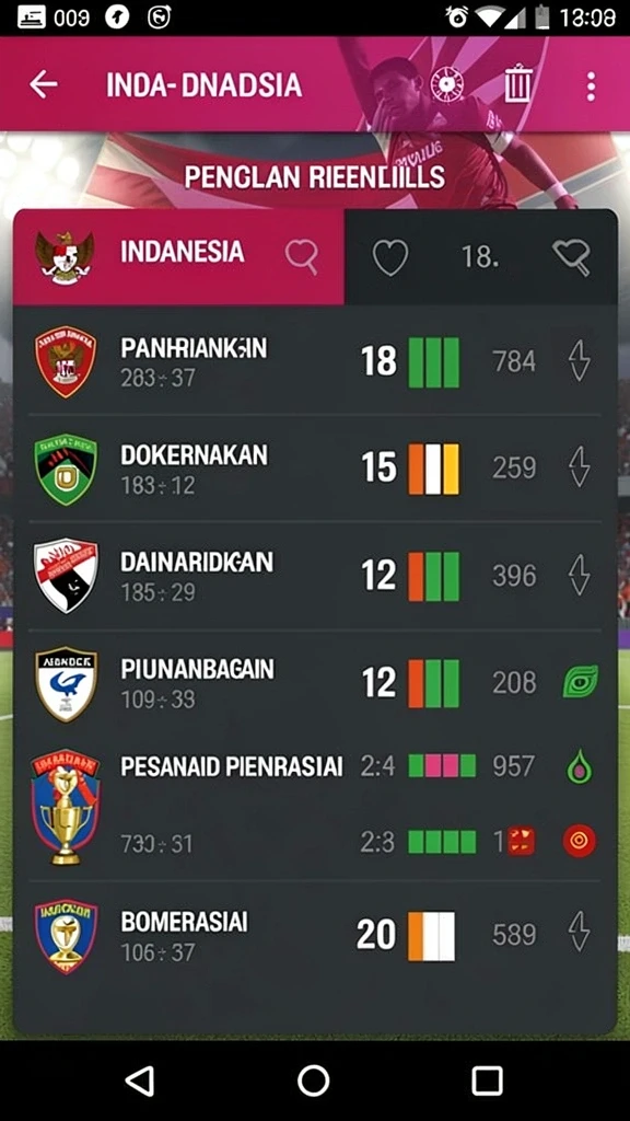 api5000 - Tampilan utama dengan pilihan level permainan.