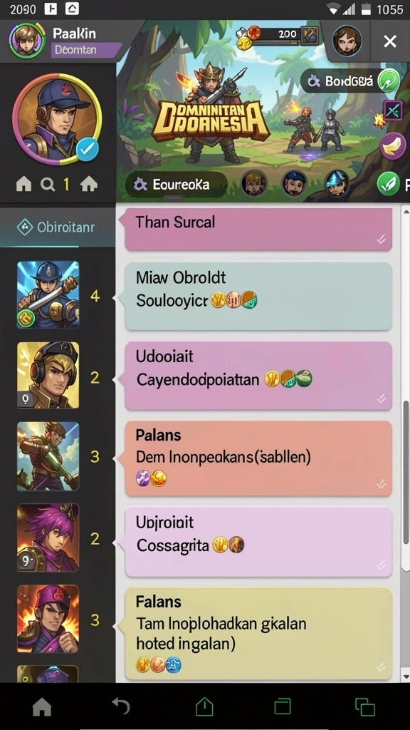 bokedomino - Screenshot menampilkan antarmuka permainan yang menarik.
