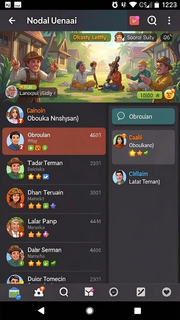 idklub - Fitur multiplayer yang memungkinkan bersosialisasi.